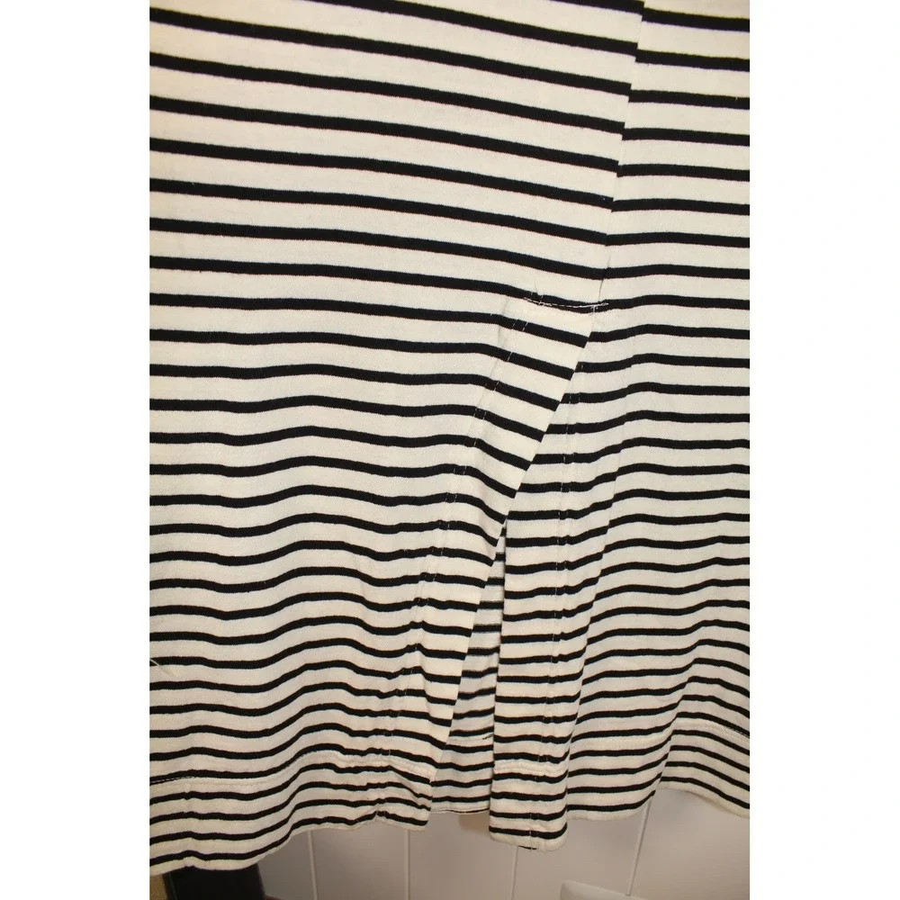 Free People Free Est Tivoli Maxi Black/Ivory Striped Oversize Dress NWT SZ XL